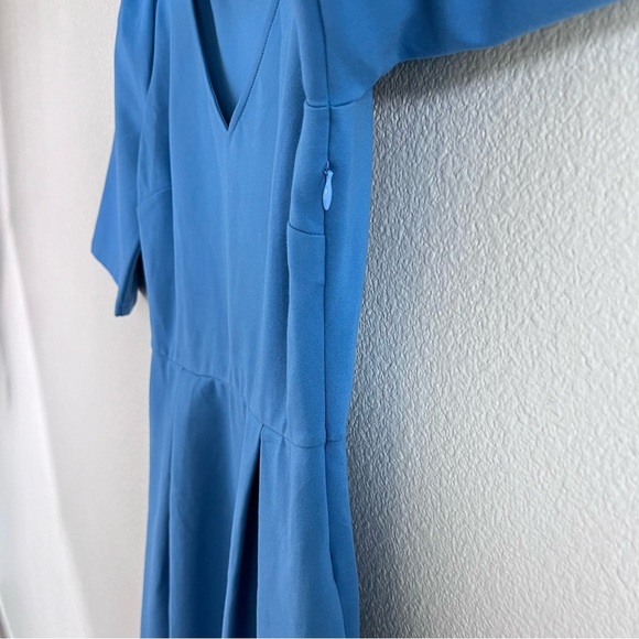 Betabrand Women’s Fit & Flare V-Neck Dress - Picture 3 of 11